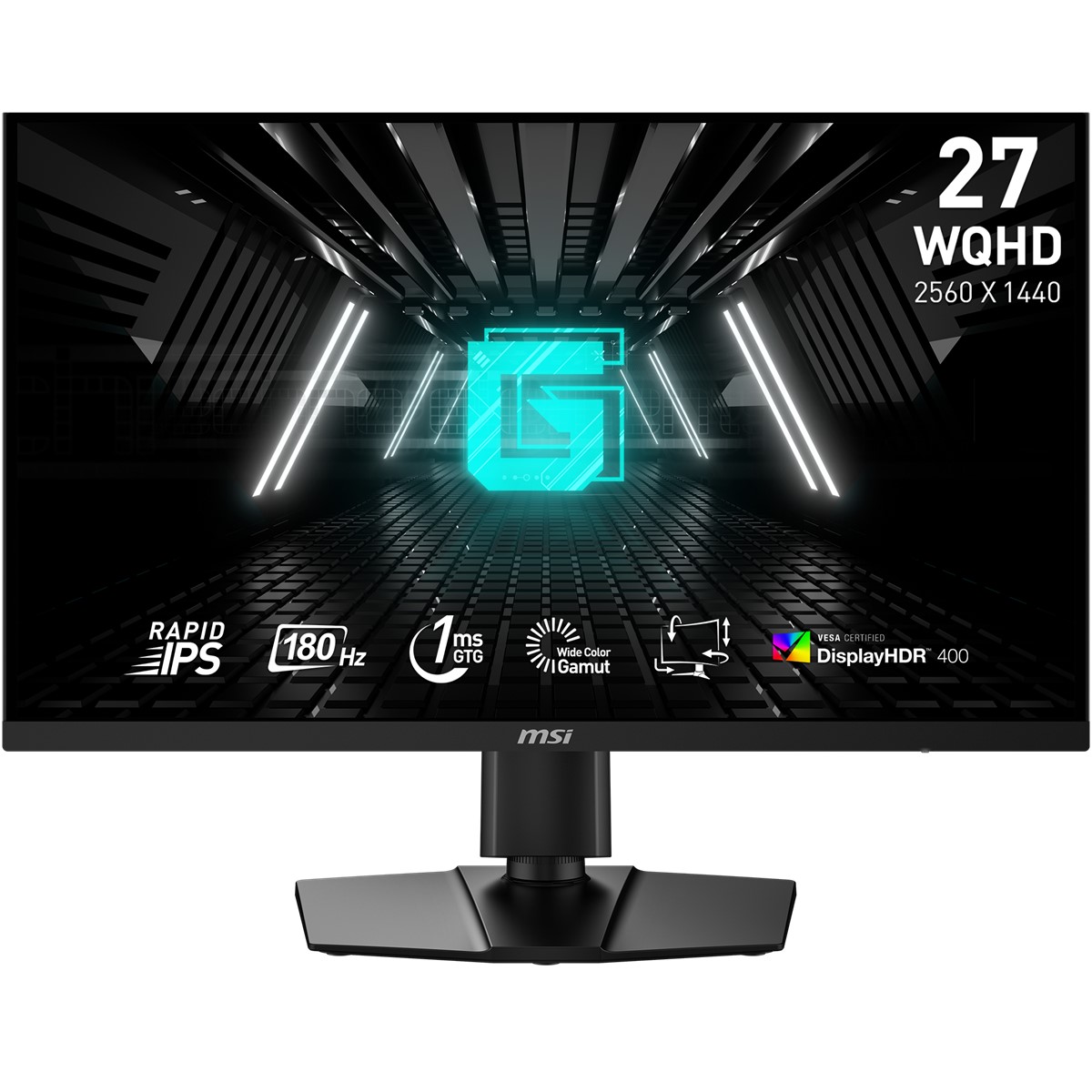 MSI 27 G274QPF E2 2560x1440 (WQHD) 16:9 FLAT RAPID IPS 180HZ 1MS ADAPTIVE-SYNC PIVOT GAMING MONITOR